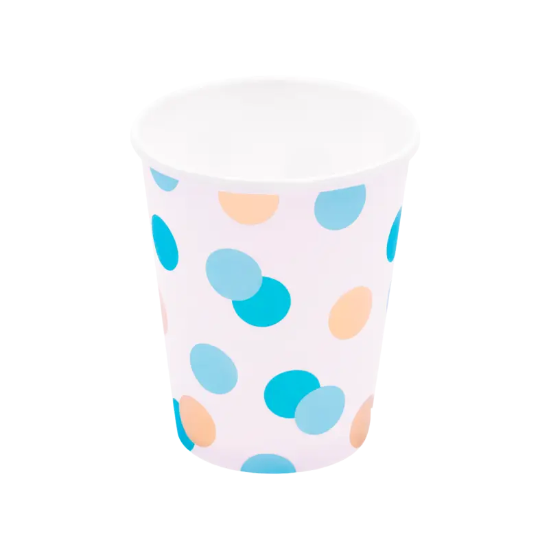 Blue & Gold Dots Cup