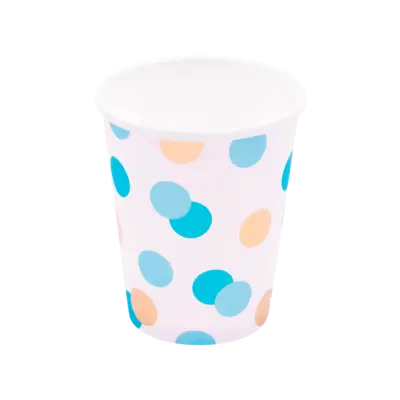 Blue & Gold Dots Cup