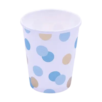 Blue & Gold Dots Cup
