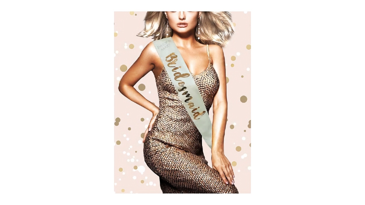 Rose Gold Bridesmaid Sash