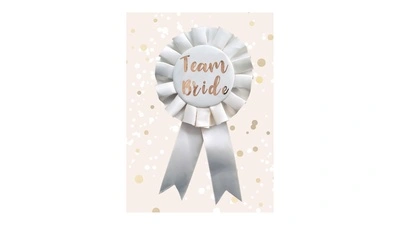 Rose Gold & Cream Bride Badge