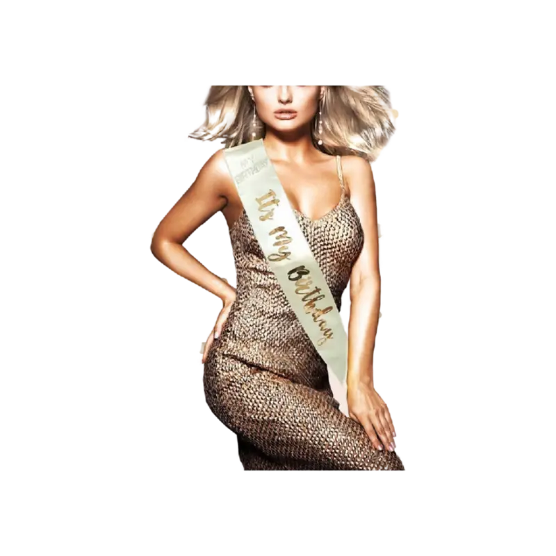 Rose Gold Birthday Sash