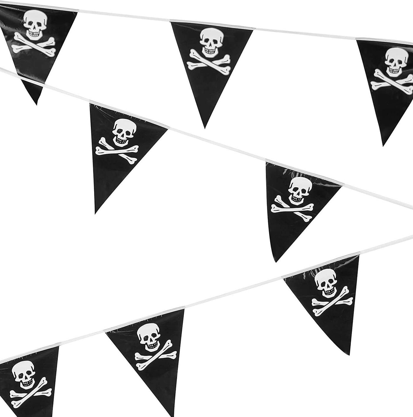 Plastic Pirate Bunting Garland 6m