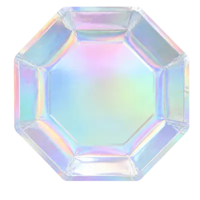 Iridescent unicorn plates