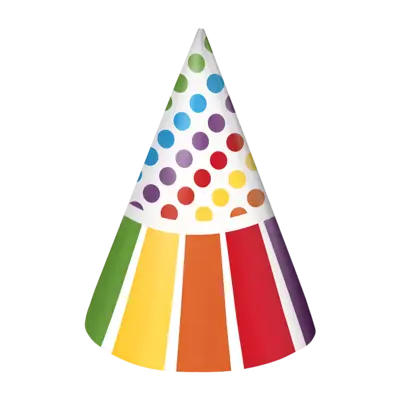 Rainbow Party Hats