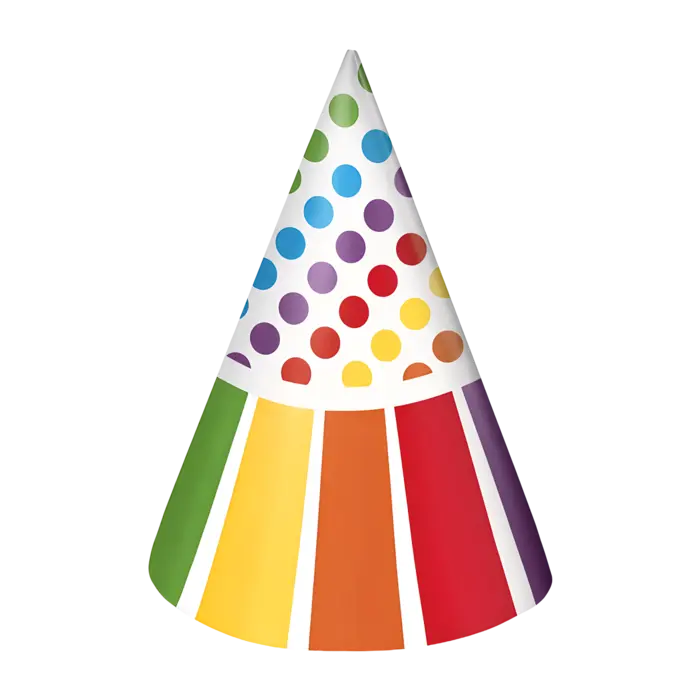 Rainbow Party Hats