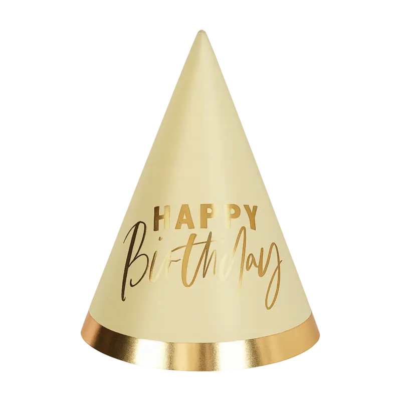 Gold and Pastel Birthday Hats Pack