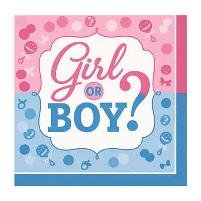 Gender Reveal Napkins