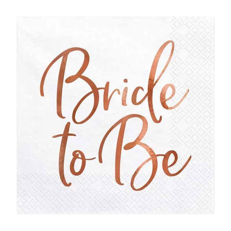 Rose Gold Bride Napkins
