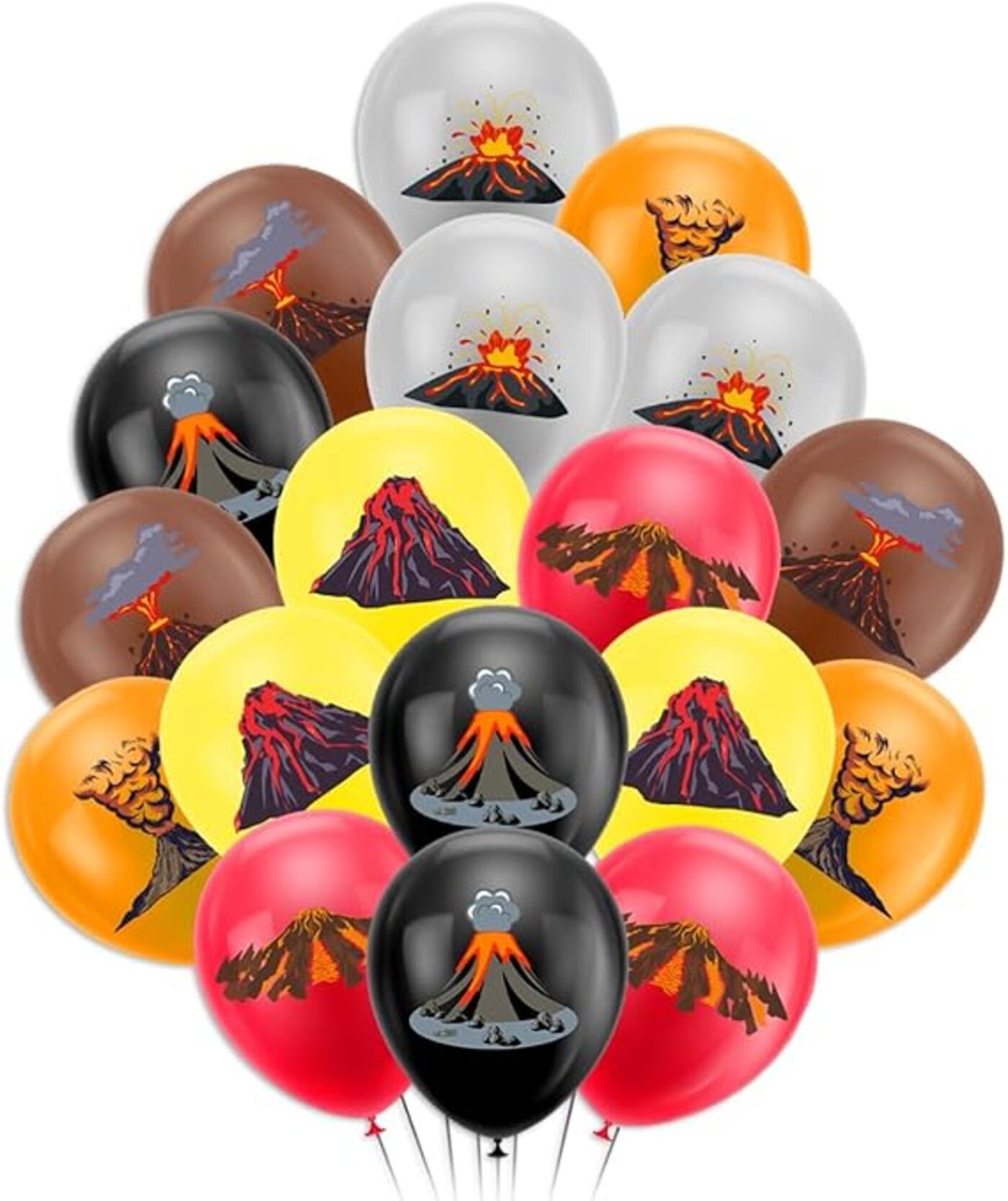 Volcano Lava Balloons 30 pcs