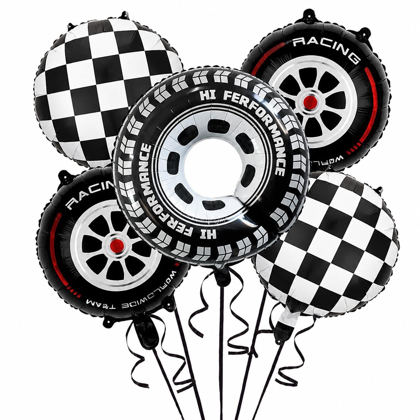Racing Car Balloons 5 pcs