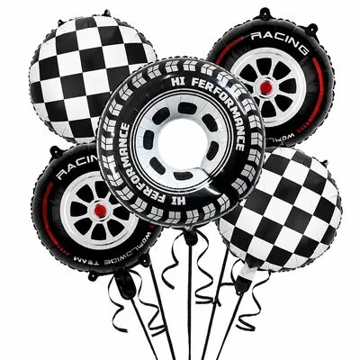 Racing Car Balloons 5 pcs