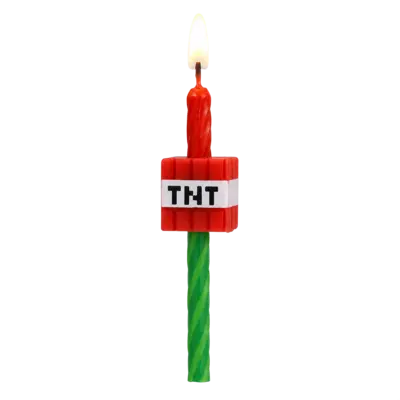 Minecraft Birthday Cake Candles 6 pcs