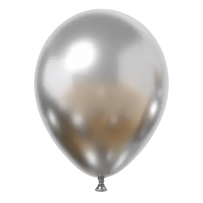 Metallic Silver Balloons 50 pcs