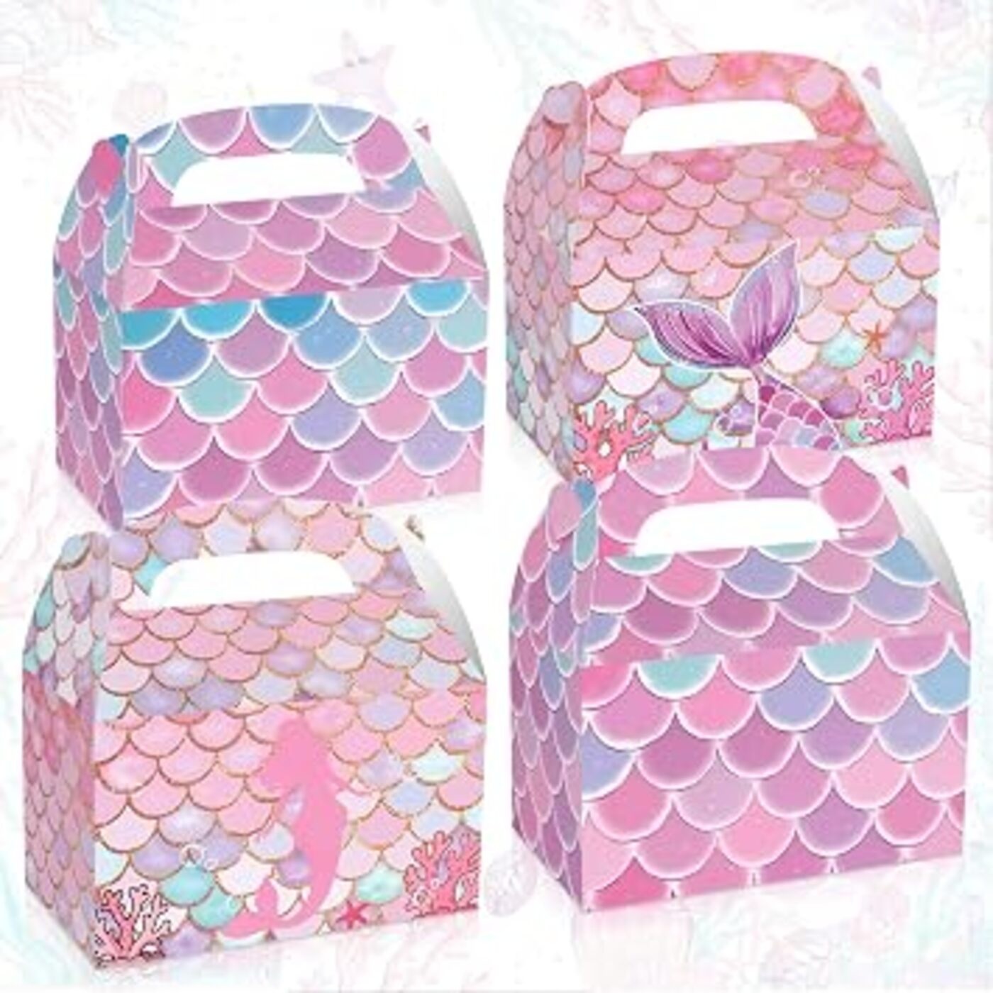 Mermaid Scale Party Favor Bags x12