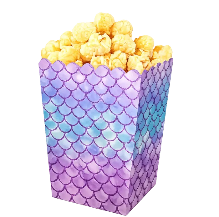 Mermaid Popcorn Goodie Boxes x20