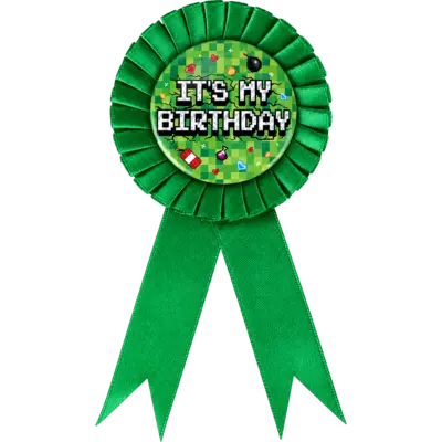 Pixel Birthday Pin