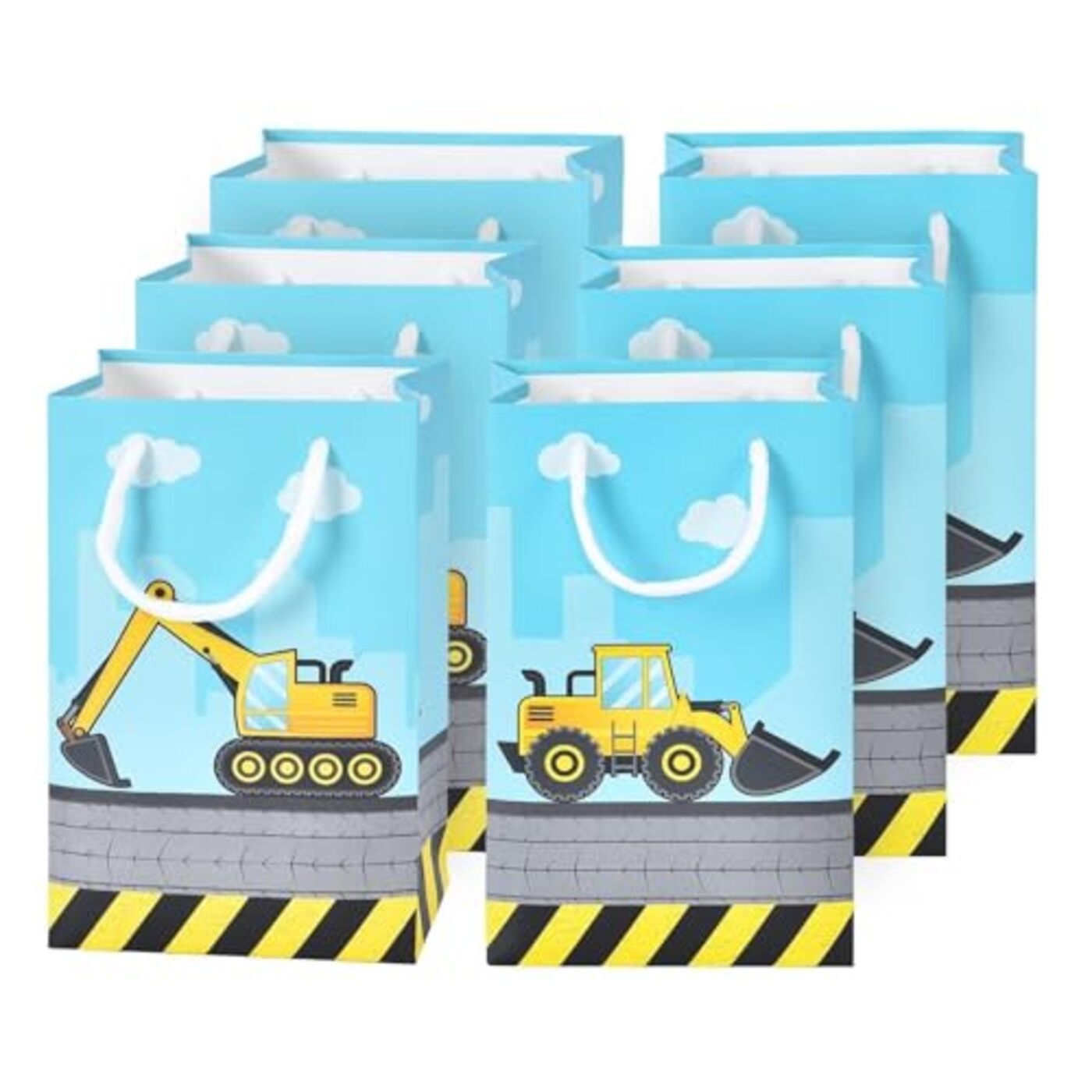 WERNNSAI Construction Party Favor Bags – 16 pcs