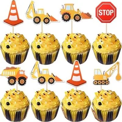 Construction Cupcake Toppers