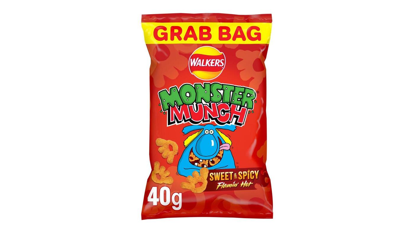 Monster Munch Sweet & Spicey Flamin' Hot Snack