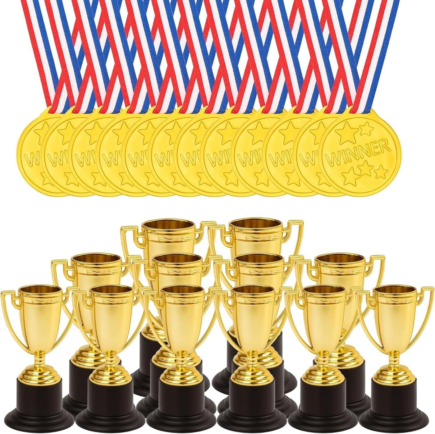 D.A.Y. Republic 24pc Trophy & Medal Awards Set