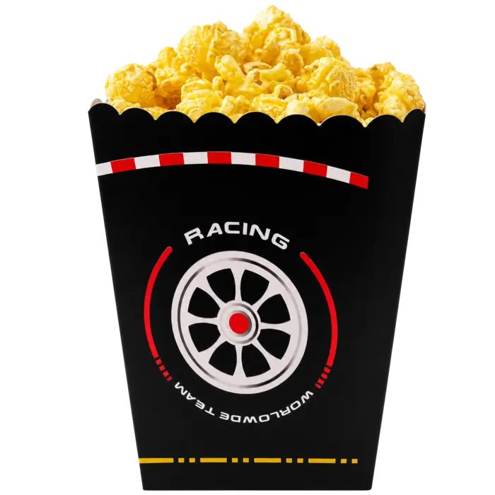 Race Car Party Popcorn Boxes – 12 pcs
