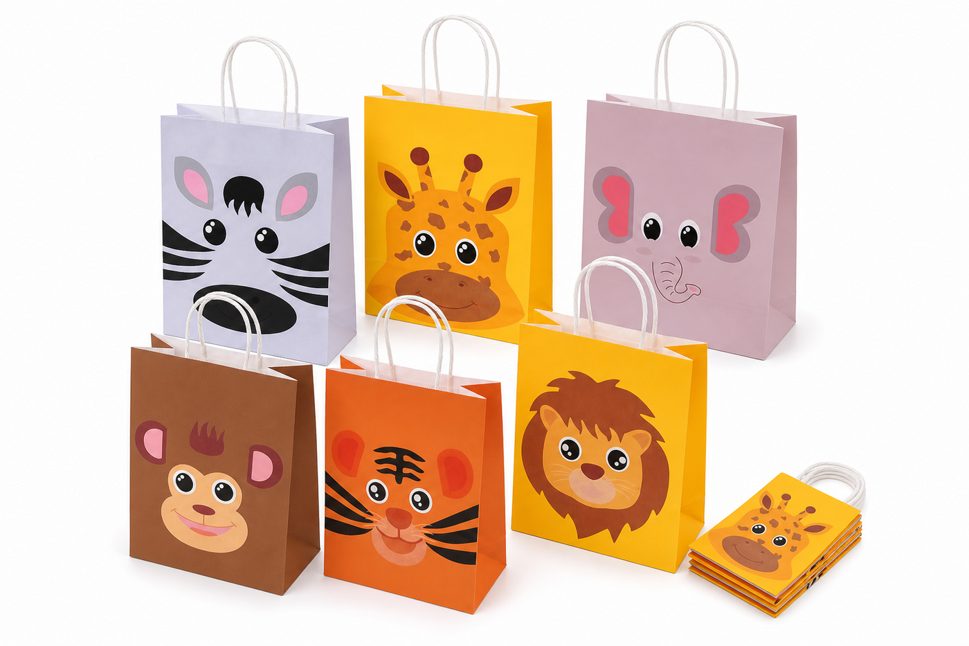 Jungle Animal Party Bags – 18 pcs