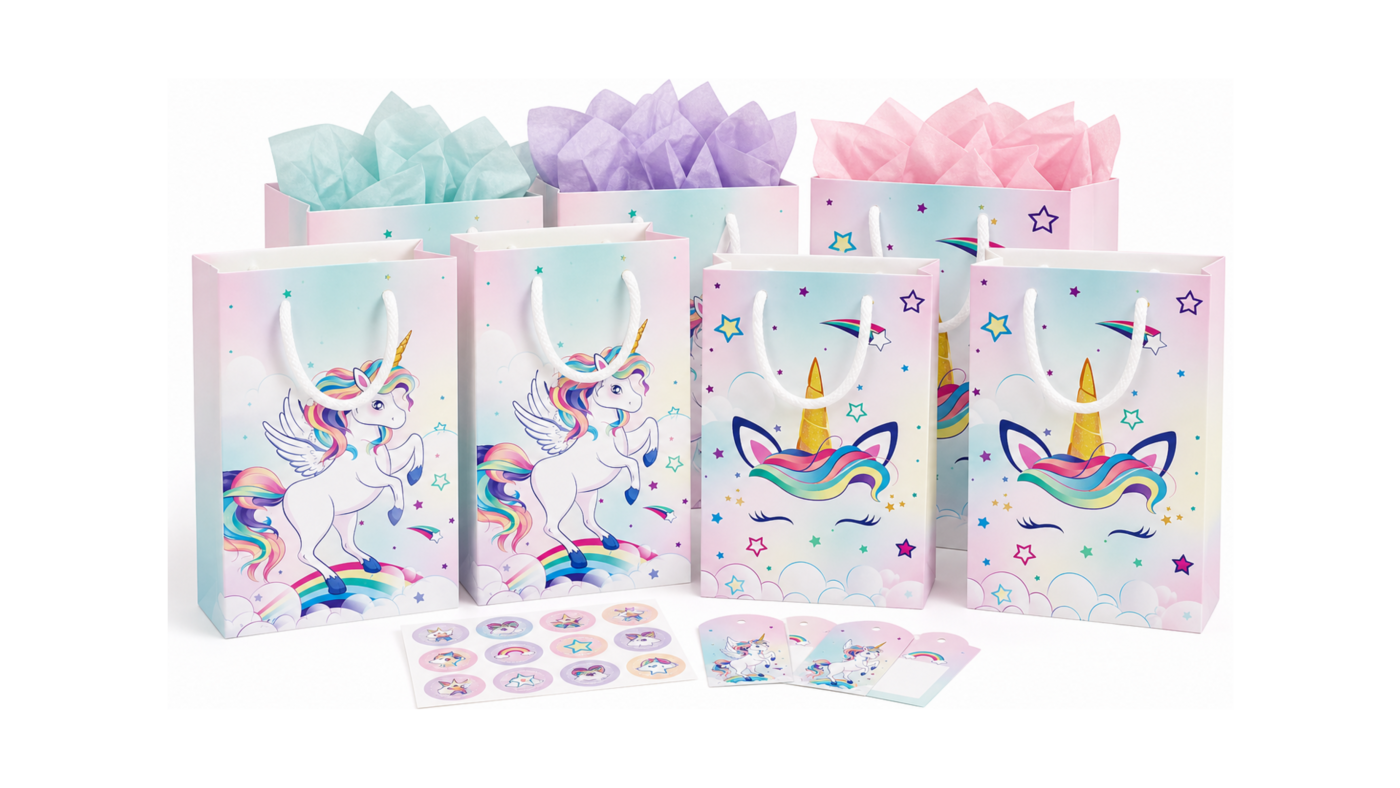 Unicorn Party Favor Bags – 16 pcs
