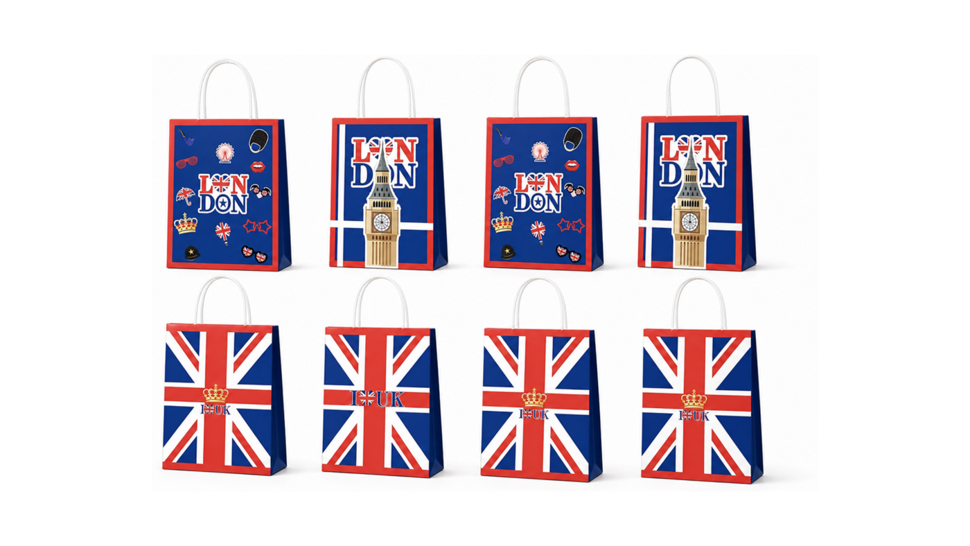 London Paper Gift Bags 8 pcs