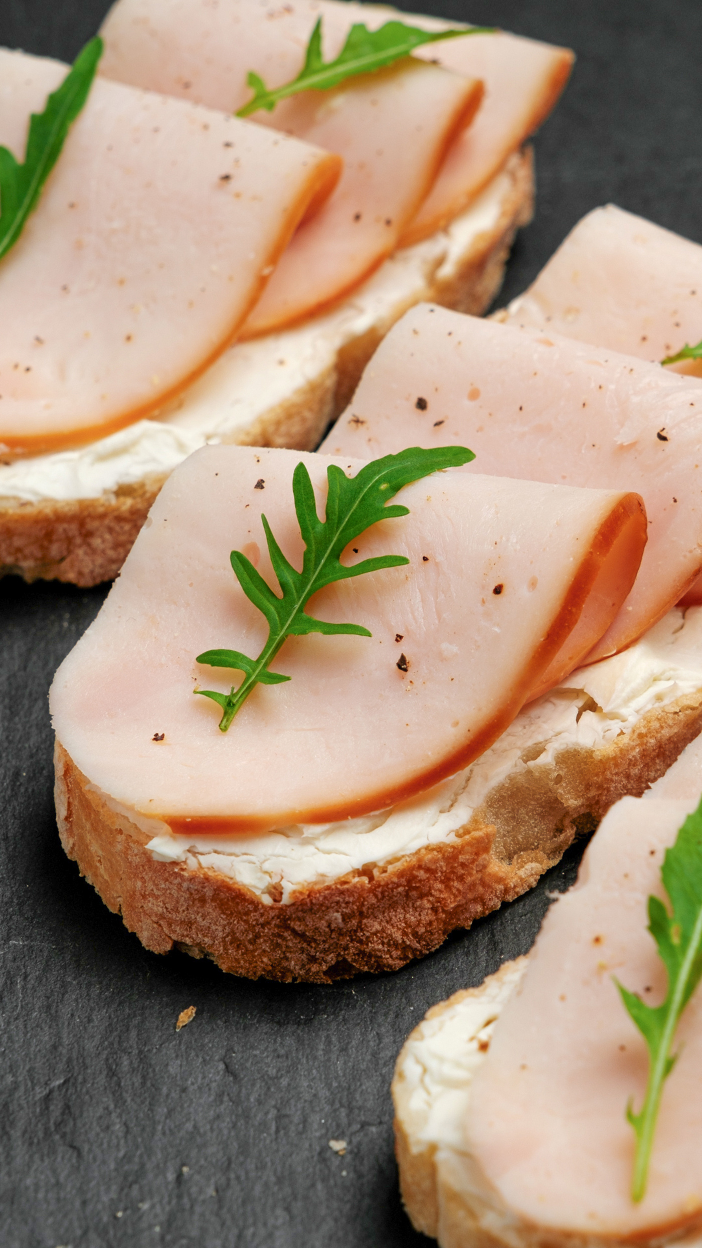 Smoked Chicken and Cream Cheese Mini Bruschetta