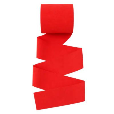 Red & White Crepe Streamers