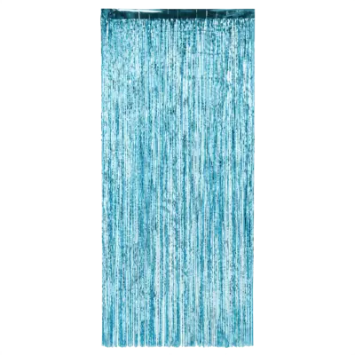 Wavy Blue Streamers Backdrop