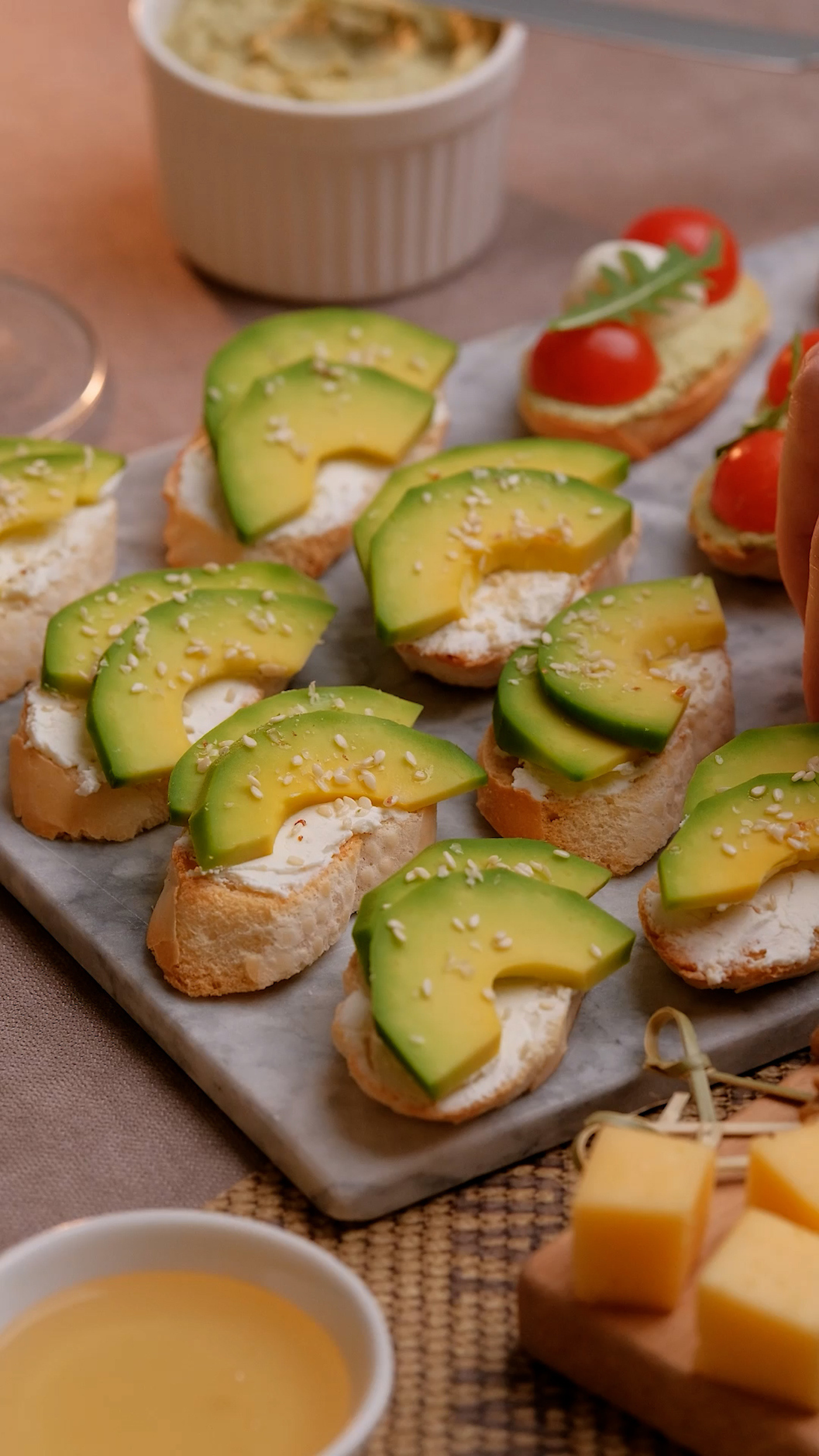 Avocado and Cream Cheese Tartine