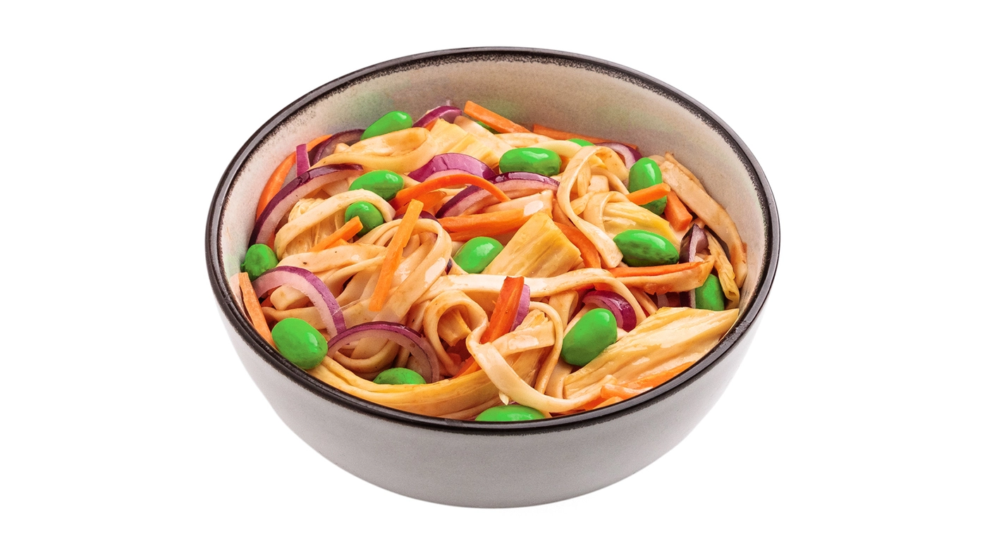 Vegan Chicken Korean Noodles Salad
