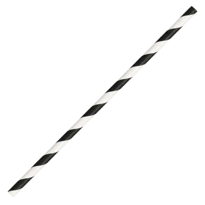 Black & White Paper Straws