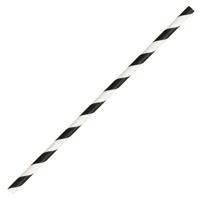 Black & White Paper Straws