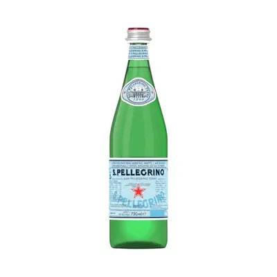 San Pellegrino Sparkling Water in a Glass Bottle