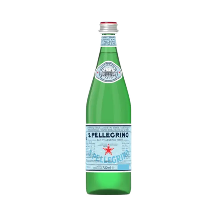San Pellegrino Sparkling Water in a Glass Bottle