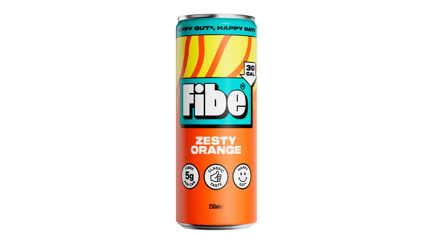 Fibe Zesty Orange Prebiotic Soda