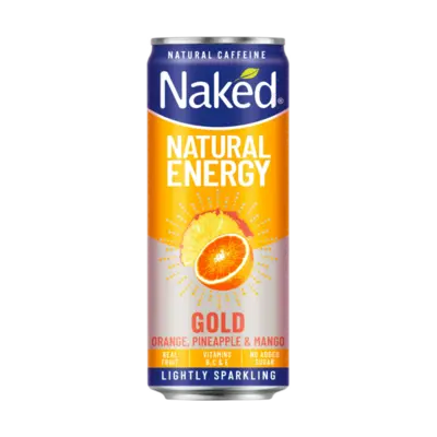 Naked Orange, Pineapple and Mango Natural Energy Drink