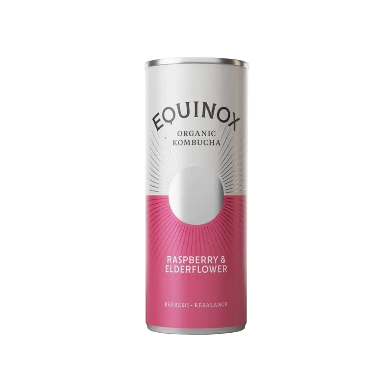 Equinox Organic Raspberry & Elderflower Kombucha