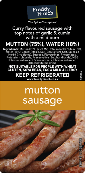 Mutton Sausage Label