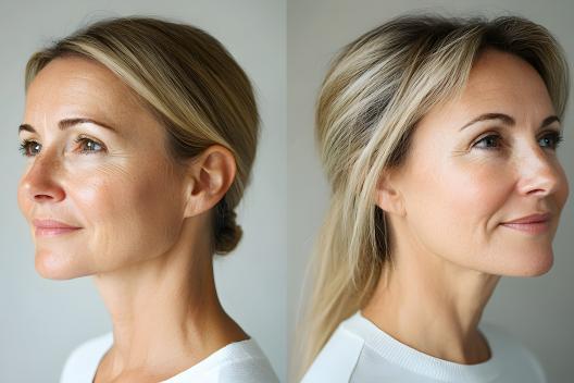 Treatment of hamster cheeks with injectables