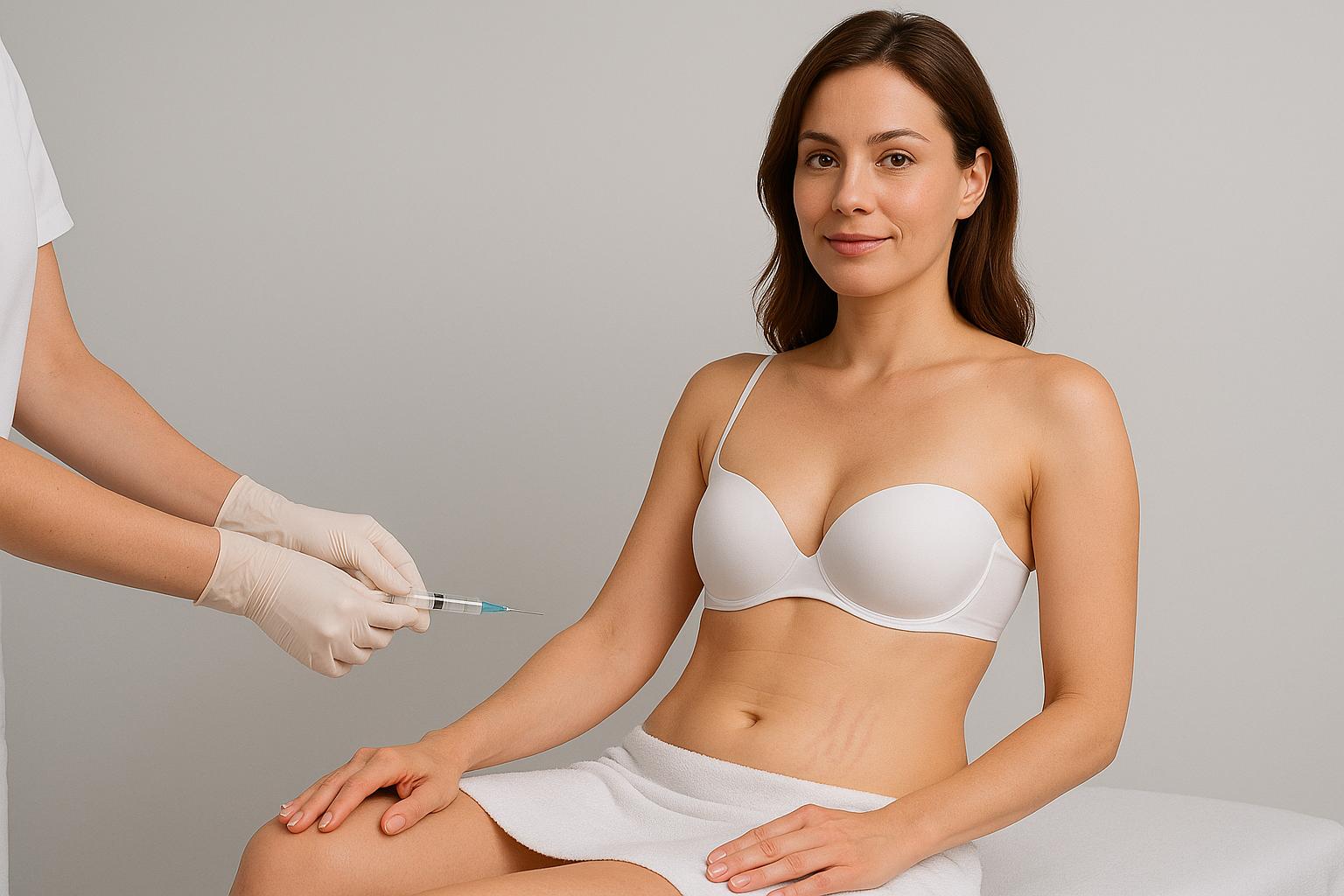 Treat stretch marks with fillers