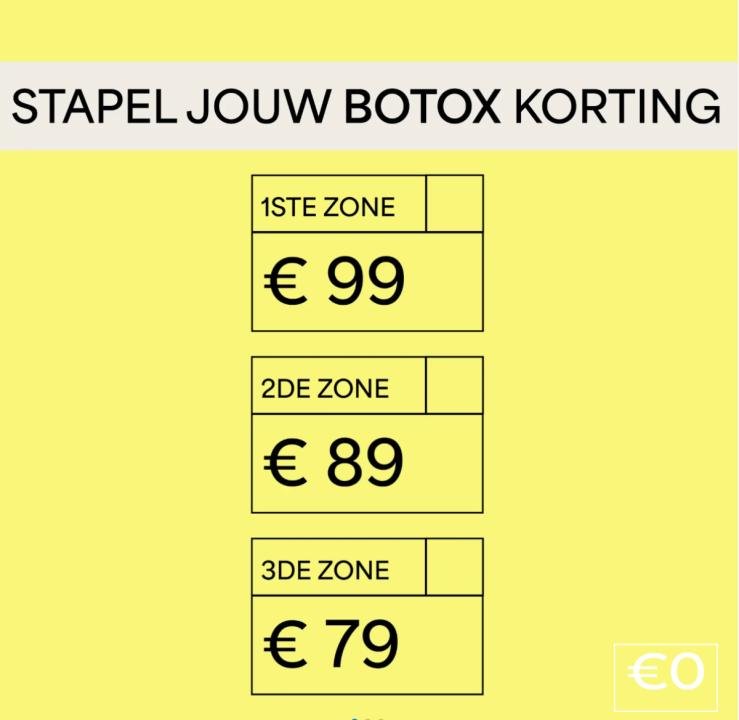 Stapel je botox-korting bij Fairday Clinics
