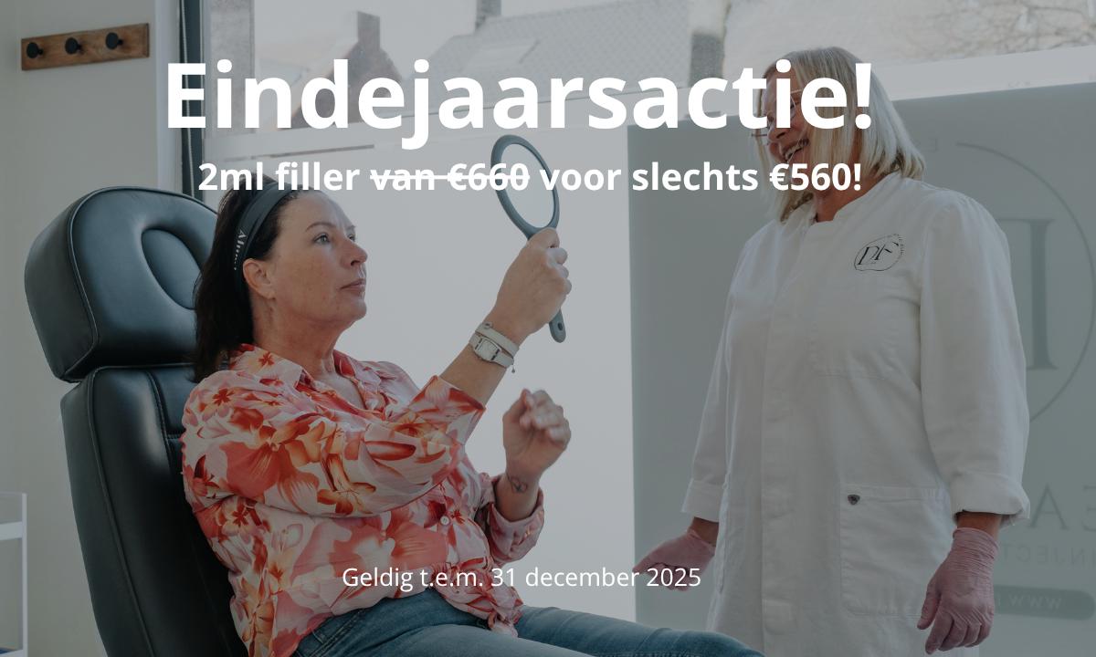 Eindejaarsactie: 2ml filler voor €560 ipv €660