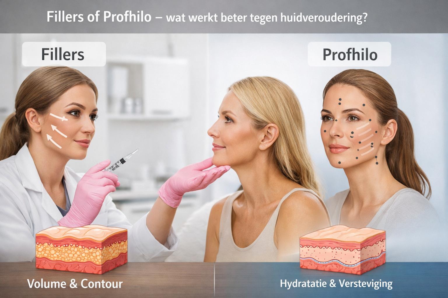 Fillers of Profhilo – wat werkt beter tegen huidveroudering