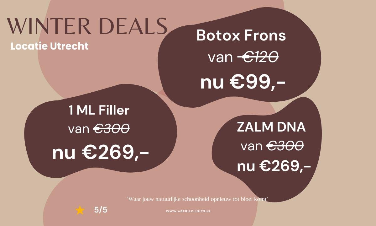 Winterdeals bij Aepril Clinics - t/m €100,- korting!