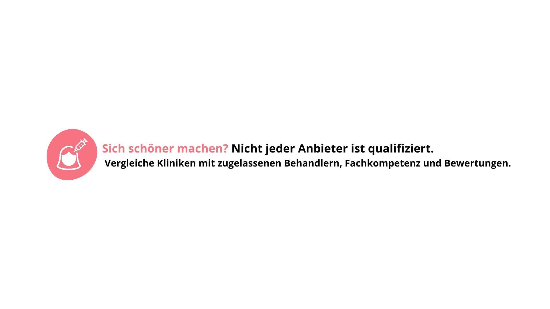Wähle eine Klinik mit qualifizierten Behandlern