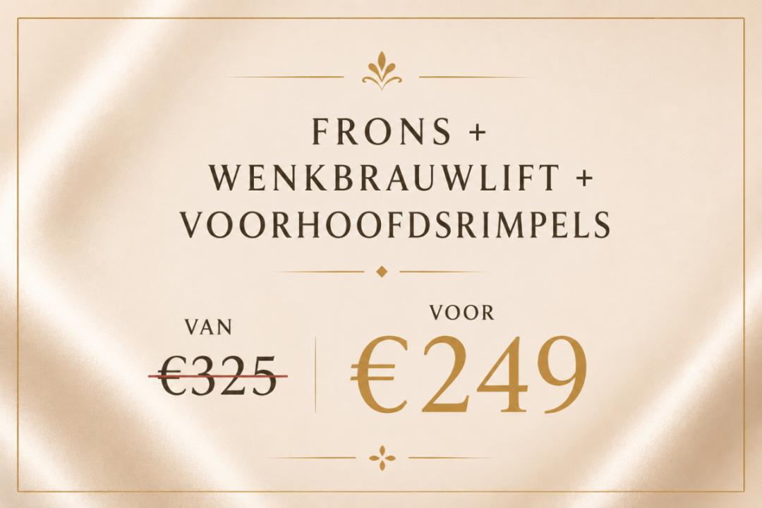 Frons + wenkbrauwlift + voorhoofdsrimpels